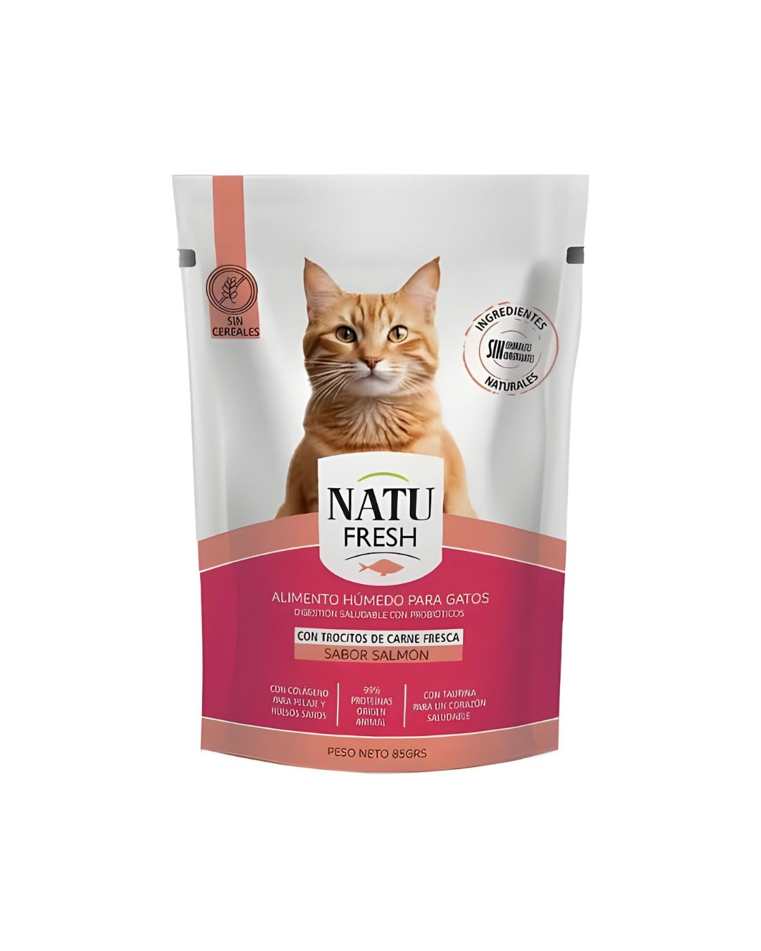 Alimento húmedo Salmón X5 Sobres 85g – Fuente de colágeno y taurina