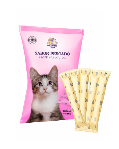 Snack Funcional Cremoso Para Gatos - (5 Snacks De 15g Por Sobre)