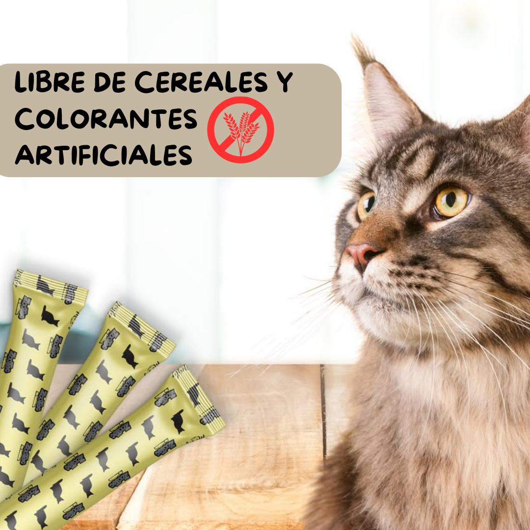 Snack Funcional Cremoso Para Gatos - (5 Snacks De 15g Por Sobre)